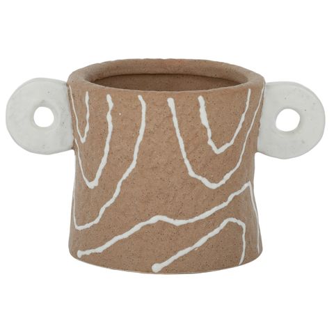 AHANU CERAMIC POT HANDLES NAT 23x19CM – Deja vu Interiors