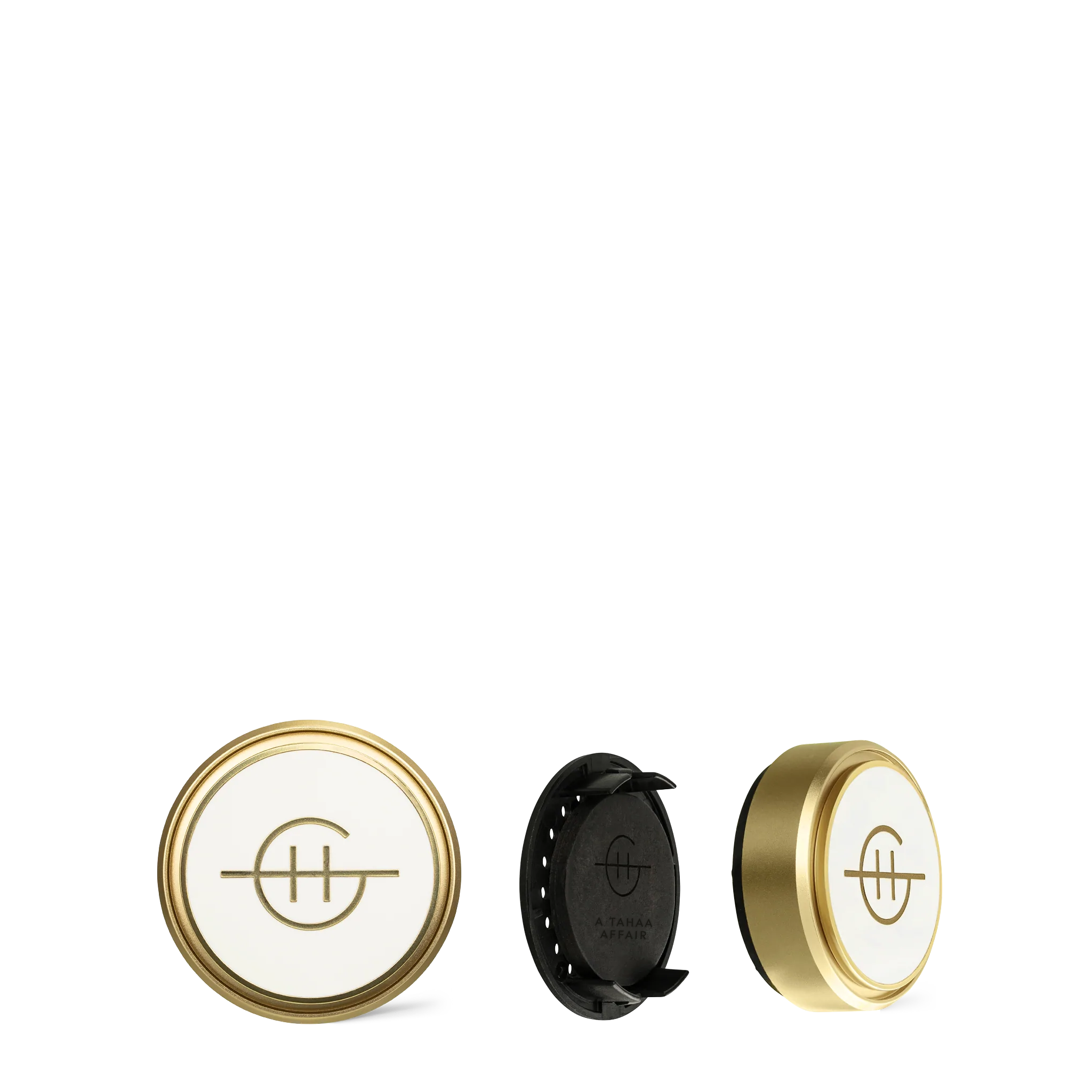 GF GOLD CAR DIFFUSER WITH 1 REPLACEMENT SCENT DISK - A TAHAA AFFAIR ...